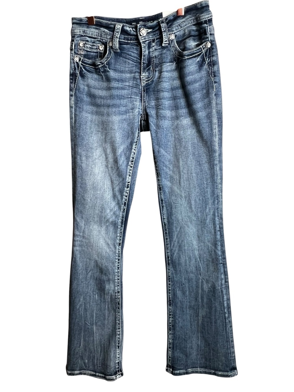 Miss Me Flare Jeans in Faded Blue Wash Size 27